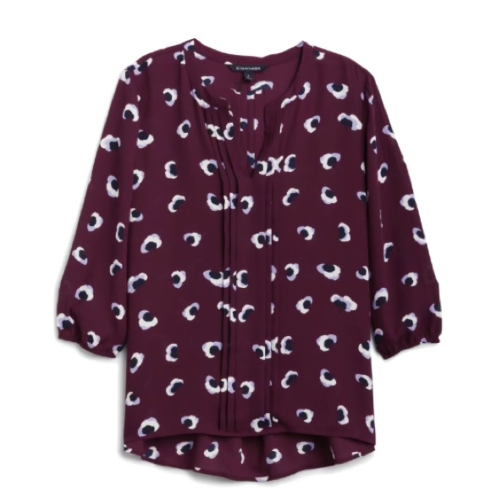 Never worn pleated neck blouse